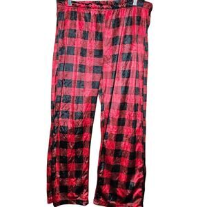 Red and Black Plaid Lounge Pants Size XL